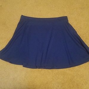 Forever 21 plus size blue skater skirt